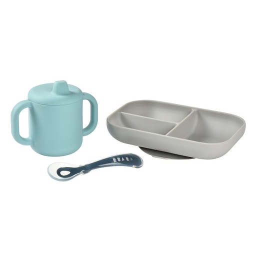 BEABA Coffret d'apprentissage silicone + tasse