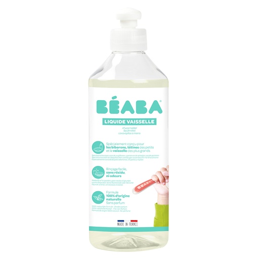 [9100001] BEABA Liquide vaisselle - sans parfum - 500 ml